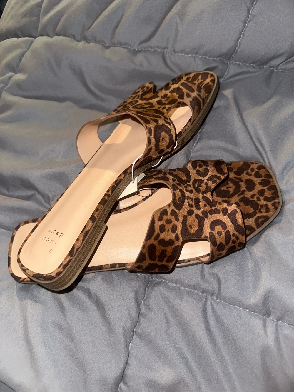 a new day Leopard-Print Slide Mules in Brown and Black - Picture 2 of 3